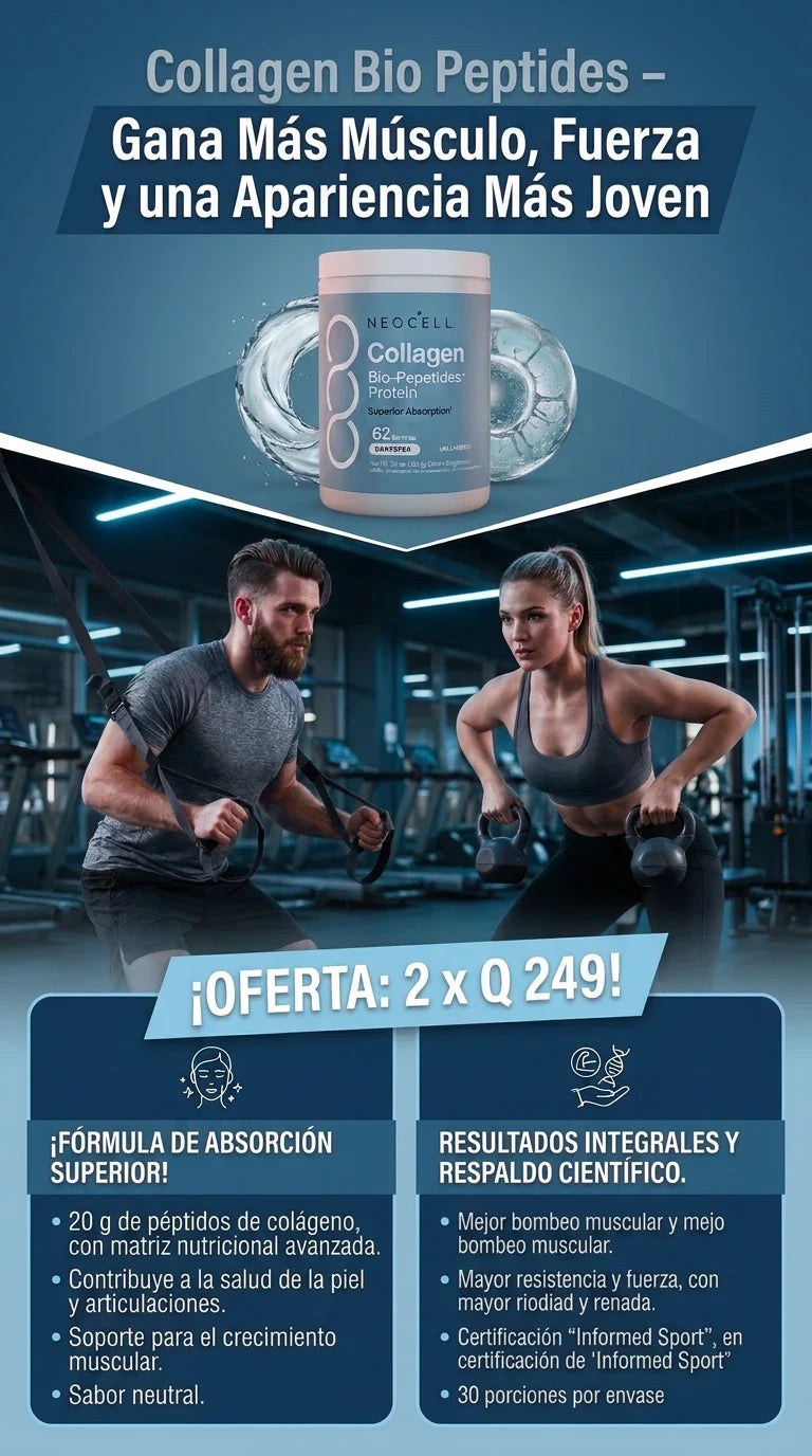 Collagen Bio Peptides – Gana Más Músculo, Fuerza y una Apariencia Más Joven