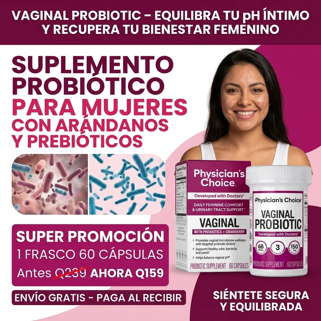 Vaginal Probiotic – Equilibra tu pH íntimo y recupera tu bienestar femenino