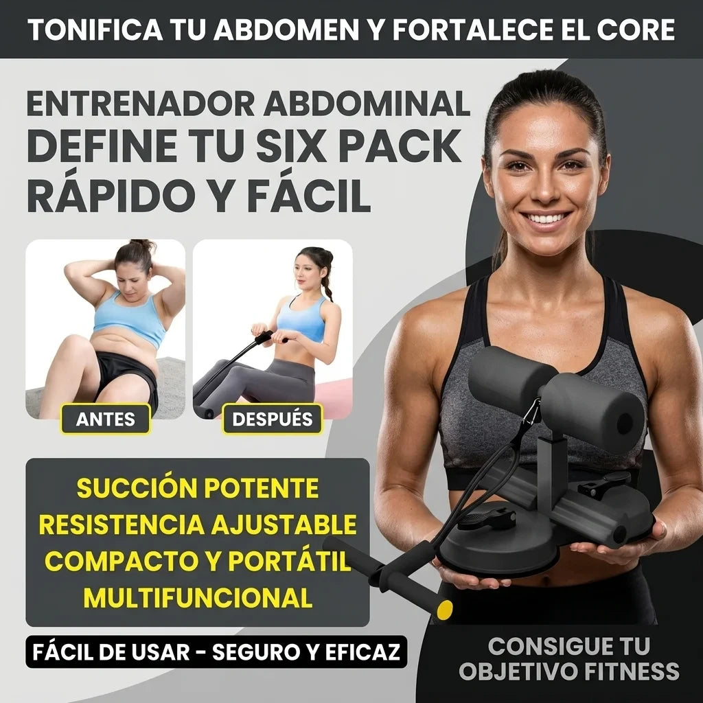 Entrenador Abdominal Multifuncional – Define tu Six Pack en Casa Rápido y Fácil