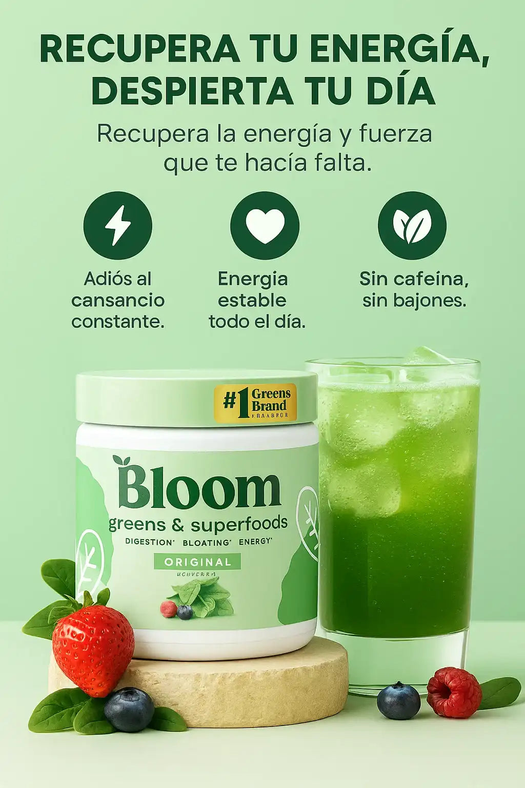 Bloom Greens & Superfoods - Recupera tu Energía y Despierta tu Día