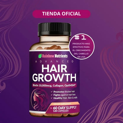 HAIR GROWTH - El suplemento que tu cabello, uñas y piel necesitan!
