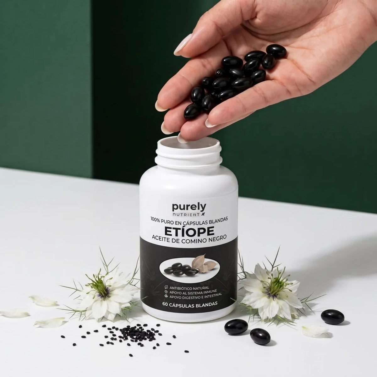 Purely Nutrient Aceite Etíope De Semilla Negra