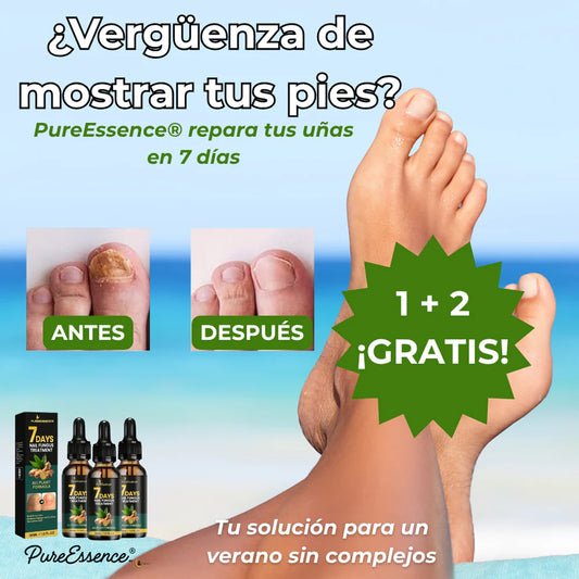 ¿Ocultas tus uñas? PureEssence® las cambia en 7 días | Pagás solo 1 y te llevás 3 en total