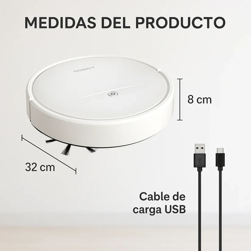 ROBOT ASPIRADORA 2025 3 EN 1 TECNOLOGÍA INTELIGENTE