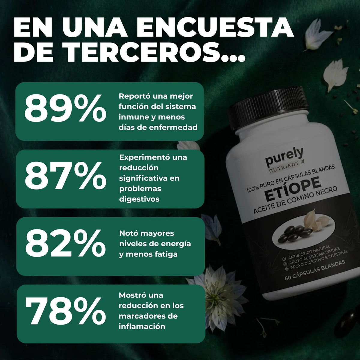 Purely Nutrient Aceite Etíope De Semilla Negra