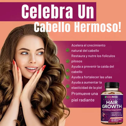 HAIR GROWTH - El suplemento que tu cabello, uñas y piel necesitan!