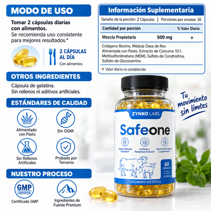 Safebone® — Alivia de forma natural la inflamación de articulaciones para recuperar movimiento cómodo y sin dolor