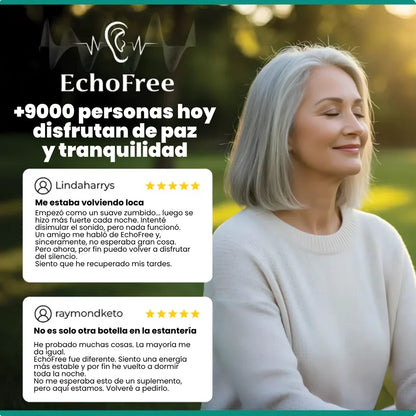 EchoFree - Alivia el zumbido de oídos, calma los nervios y recupera la claridad mental: todo en 30 días