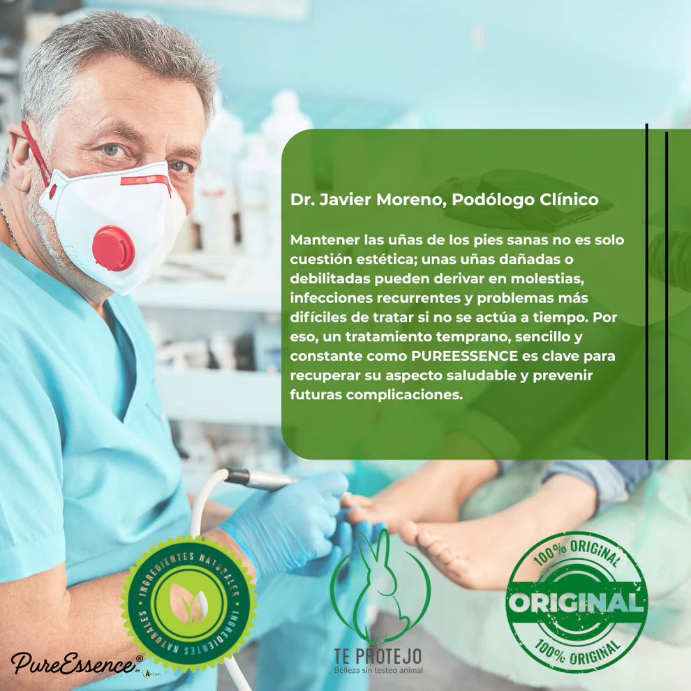 ¿Ocultas tus uñas? PureEssence® las cambia en 7 días | Pagás solo 1 y te llevás 3 en total