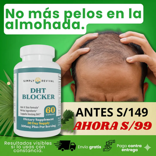 DHT BLOCKER - Control de Caída, Cabello Más Firme y Menos Pérdida Diaria
