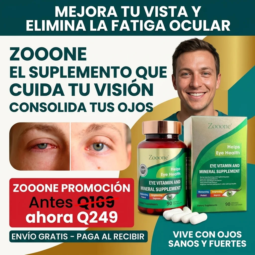 Zooone – El suplemento que cuida tu visión, Mejora tu vista y elimina la fatiga ocular