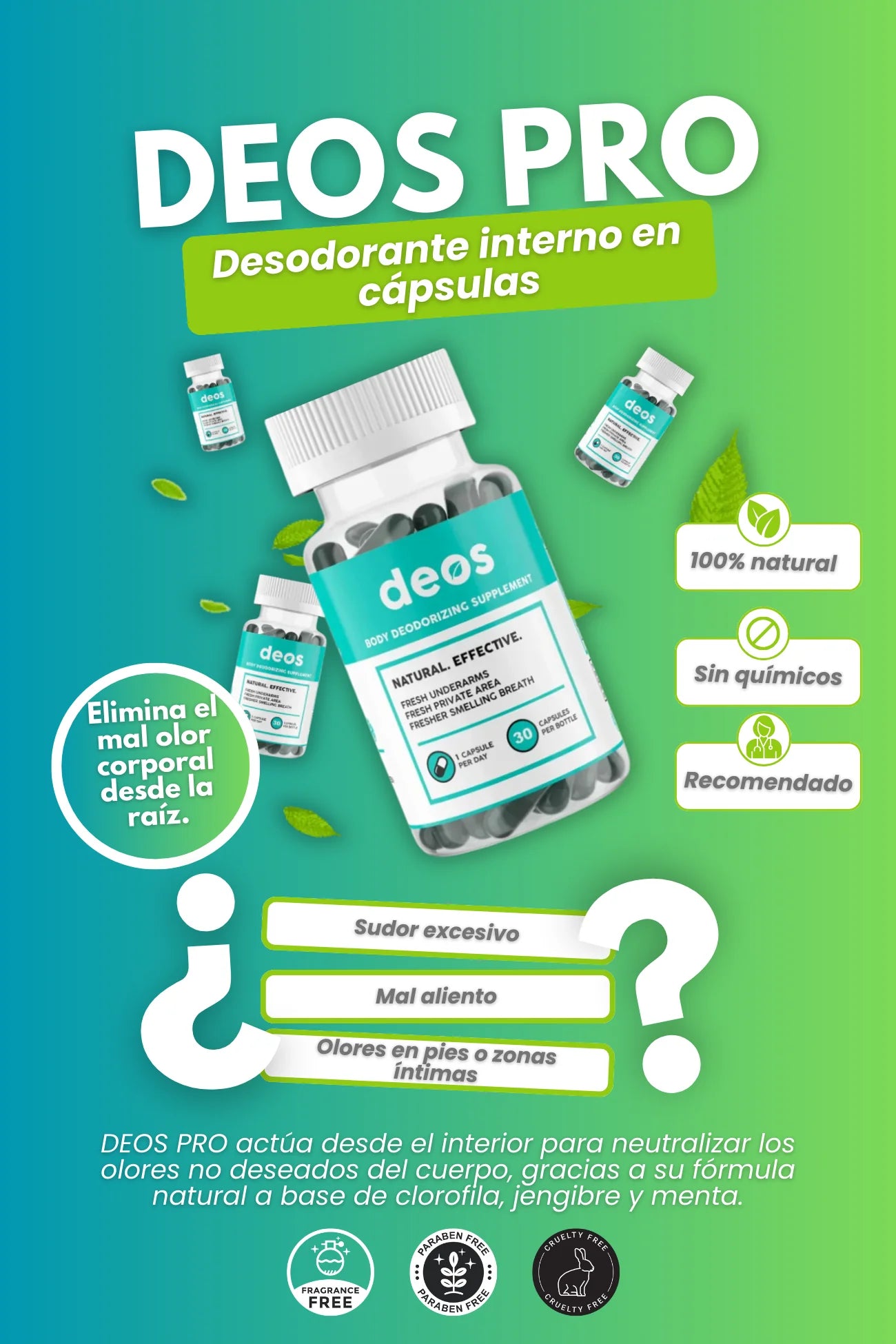 Deos Pro – Purifica tu cuerpo y elimina los malos olores naturalmente