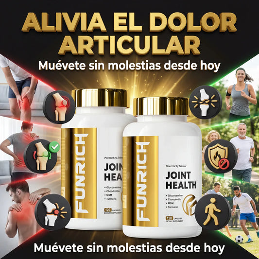 Recupera la movilidad y dile adiós al dolor articular-Suplemento avanzado con glucosamina y curcuma